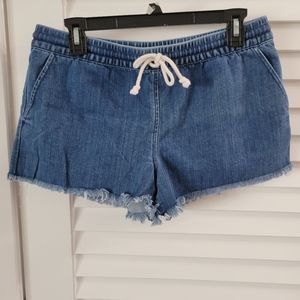 American Eagle drawstring denim shorts size M